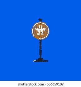 flat vector icon design collection road sign