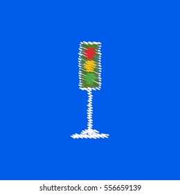 flat vector icon design collection traffic light