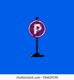 flat vector icon design collection road sign