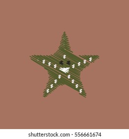 flat vector icon design collection starfish silhouette