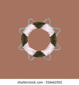 flat vector icon design collection marine lifebuoy