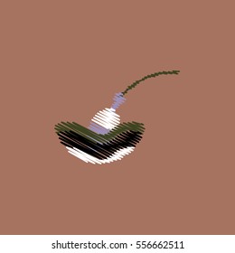 flat vector icon design collection sea fishing