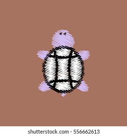 flat vector icon design collection sea turtle