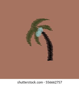 flat vector icon design collection silhouette of palm