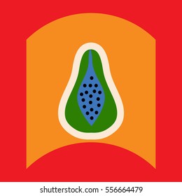 flat vector icon design collection delicious fruit
