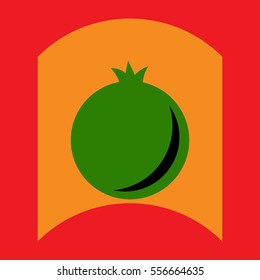 flat vector icon design collection delicious fruit