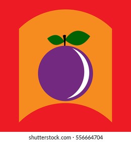 flat vector icon design collection delicious fruit