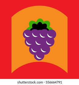 flat vector icon design collection delicious fruit