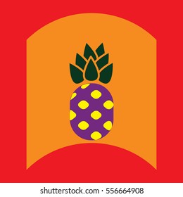 flat vector icon design collection delicious fruit