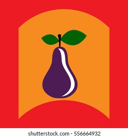 flat vector icon design collection delicious fruit