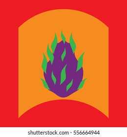 flat vector icon design collection delicious fruit