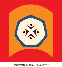 flat vector icon design collection delicious fruit