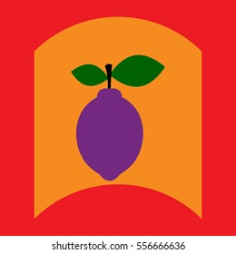 flat vector icon design collection delicious fruit