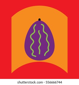 flat vector icon design collection delicious fruit