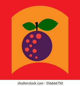 flat vector icon design collection delicious fruit
