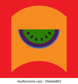 flat vector icon design collection delicious fruit