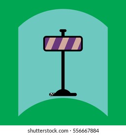 flat vector icon design collection road sign