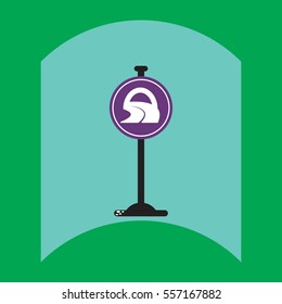 flat vector icon design collection road sign