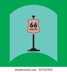 flat vector icon design collection road sign