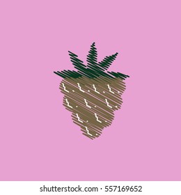 flat vector icon design collection delicious fruit