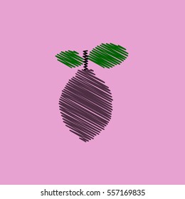 flat vector icon design collection delicious fruit