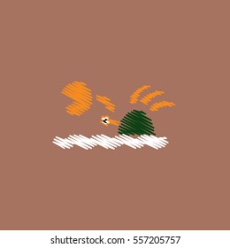 flat vector icon design collection crab in the sea