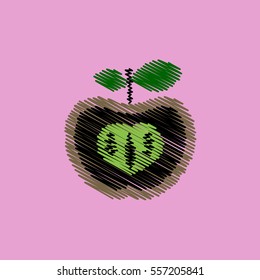flat vector icon design collection delicious fruit