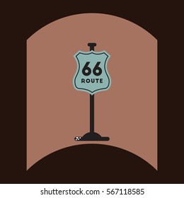 flat vector icon design collection road sign