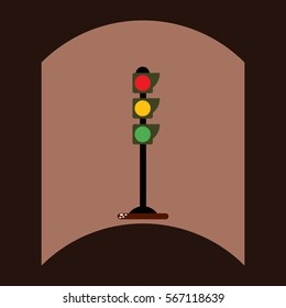 flat vector icon design collection traffic light