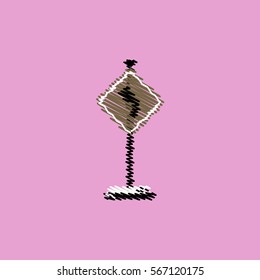 flat vector icon design collection road sign