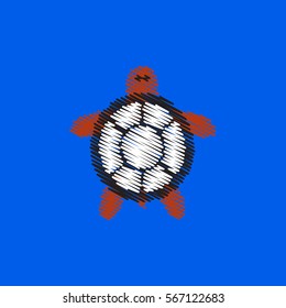 flat vector icon design collection sea turtle