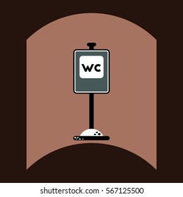 flat vector icon design collection road sign