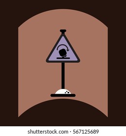 flat vector icon design collection road sign