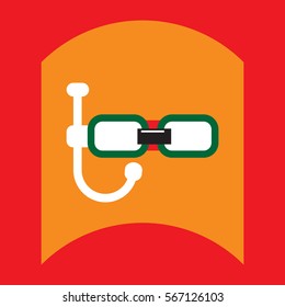 flat vector icon design collection underwater mask