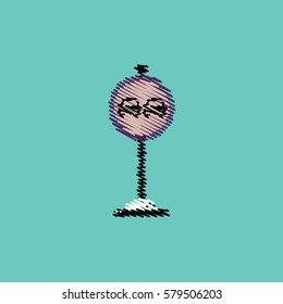 flat vector icon design collection road sign