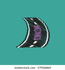 flat vector icon design collection car cornering