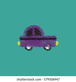 flat vector icon design collection car silhouette