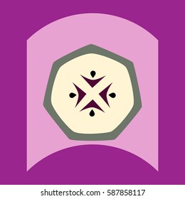 flat vector icon design collection delicious fruit