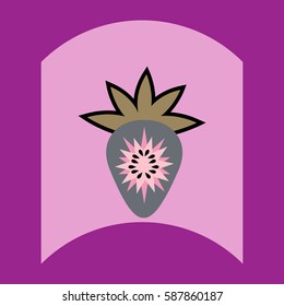 flat vector icon design collection delicious fruit