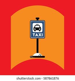 flat vector icon design collection road sign