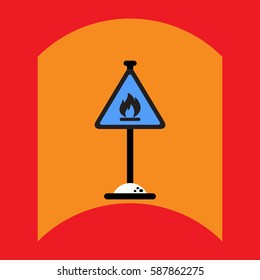 flat vector icon design collection road sign