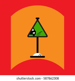 flat vector icon design collection road sign
