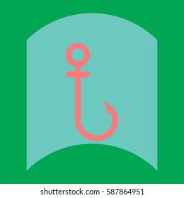 flat vector icon design collection sea hook