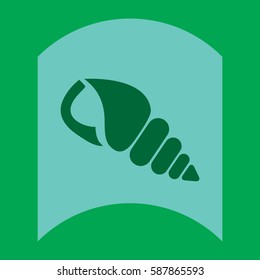 flat vector icon design collection marine shell