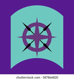 flat vector icon design collection marine wheel