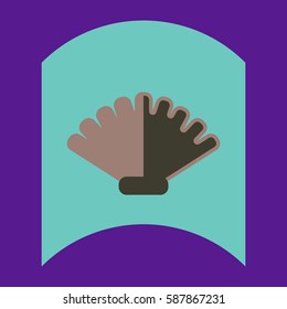 flat vector icon design collection marine shell