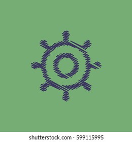 flat vector icon design collection marine wheel