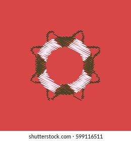 flat vector icon design collection marine lifebuoy