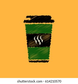  flat vector icon design collection  coffee to go
