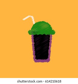  flat vector icon design collection  coffee cocktail